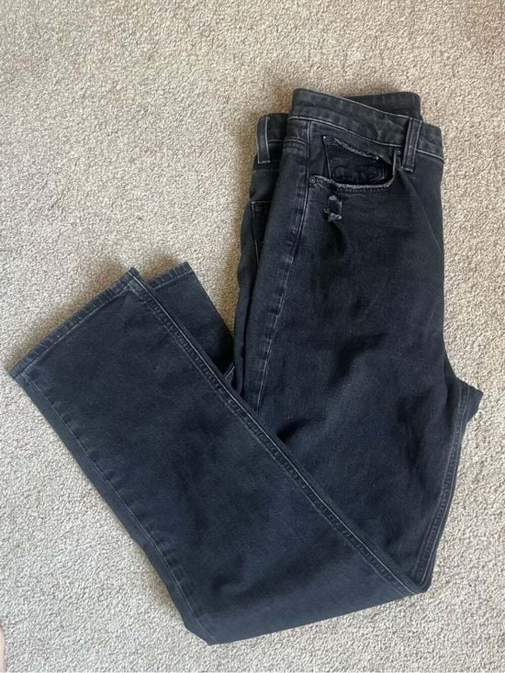 Paige Stella Straight Jeans Black